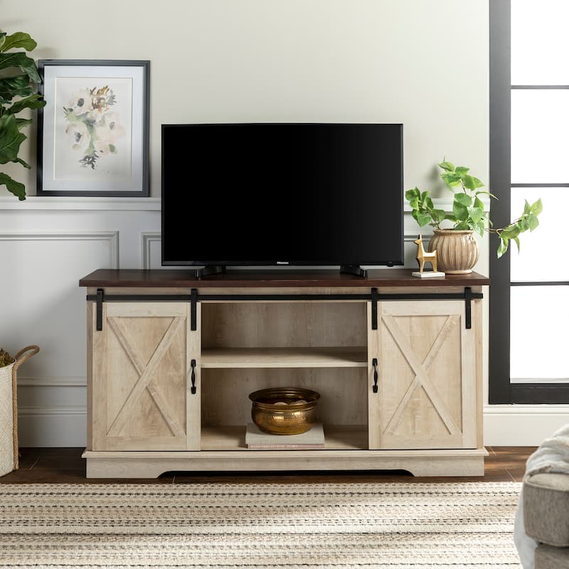 Middlebrook Wind Gap 58-inch Sliding Barn Door TV Stand