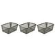 preview thumbnail 39 of 37, YBM Home Large Plastic Storage Basket for Organizing Grey - 3 Piece