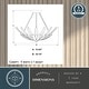 preview thumbnail 5 of 7, Ozette 18-in W Heritage Gold Semi Flush Mount Ceiling Light Fixture with Leaf Motif - 18-in W x 14-in H x 18-in D