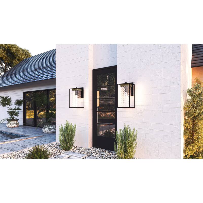 Longwood 1-Light Matte Black Outdoor Wall Lantern