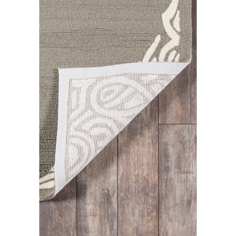 Momeni Veranda Hand Hooked Traditional Medallion Indoor Outdoor Rug