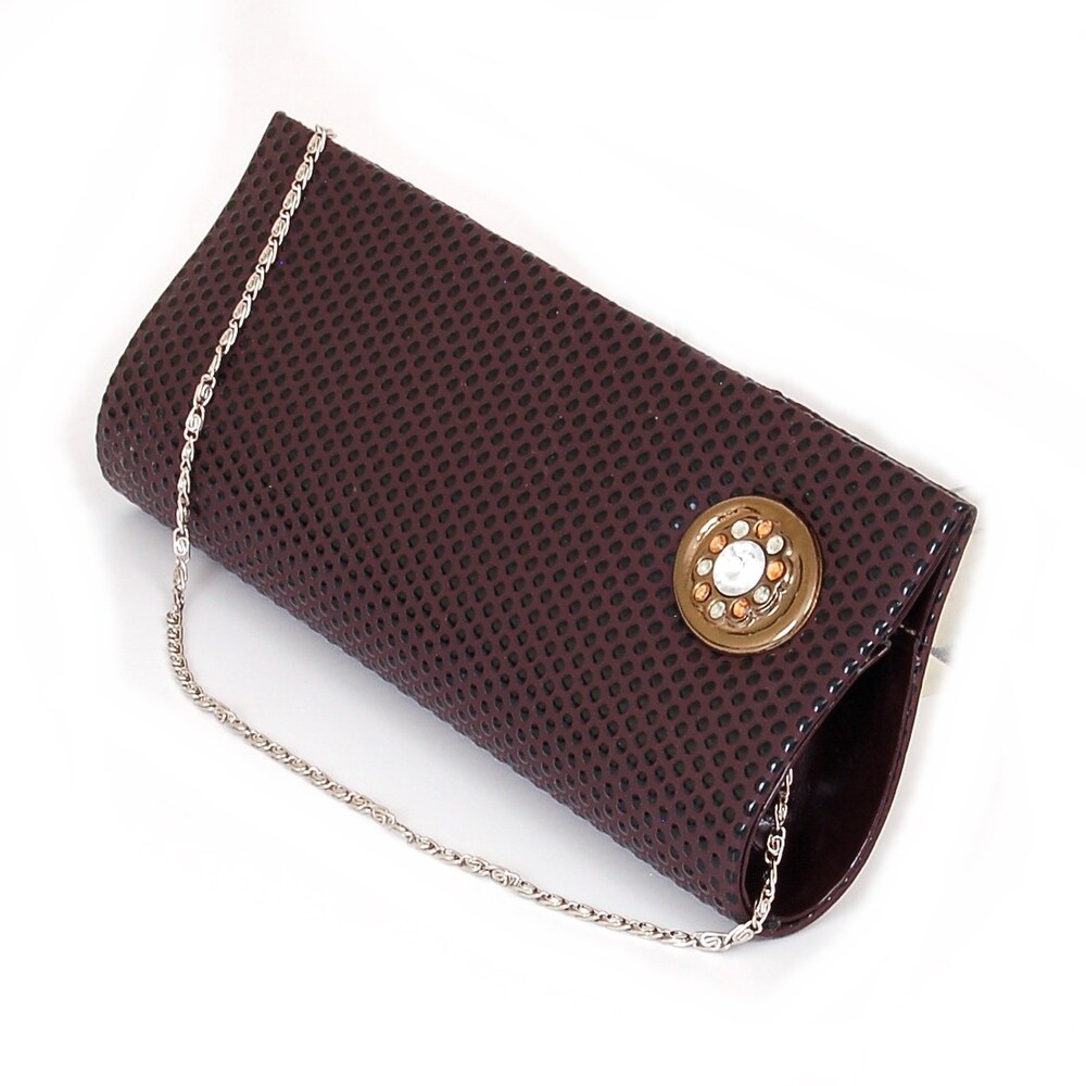 navy diamante clutch bag