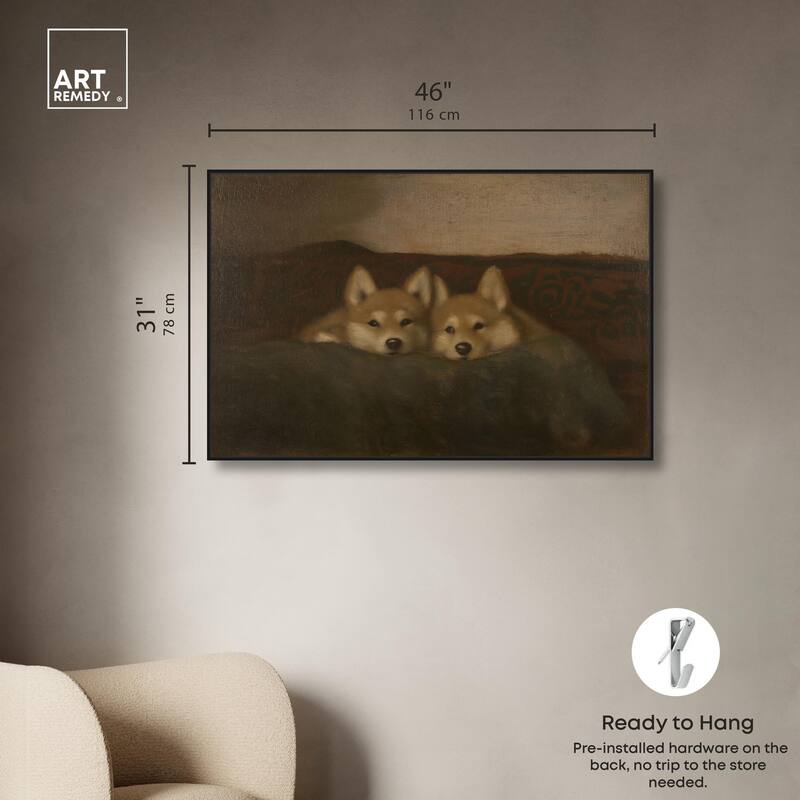 Rustic Dog Days Canvas by Art Remedy