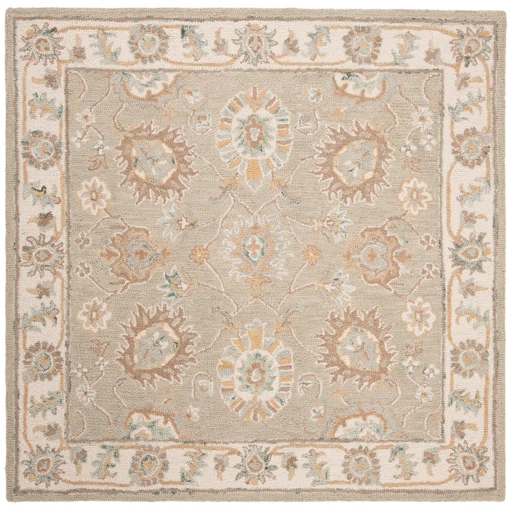 SAFAVIEH Handmade Blossom Riki Modern Floral Wool Rug