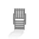preview thumbnail 46 of 172, Shoreline Fully Assembled All-Weather HDPE Outdoor Folding Modern Adirondack Chair