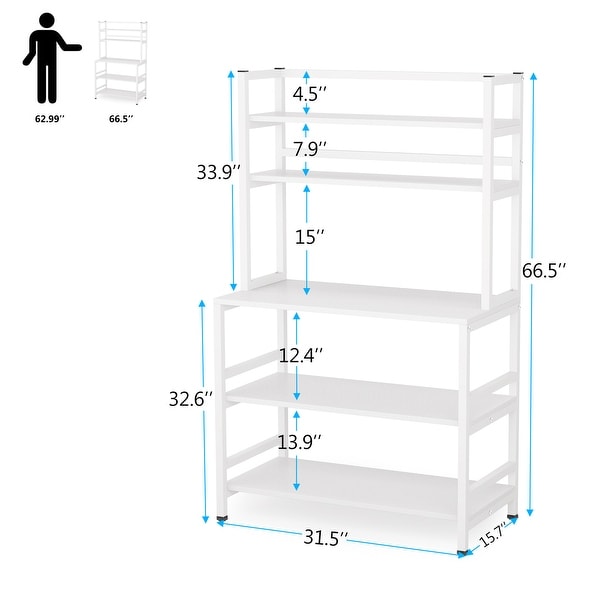 5 shelf bakers rack sales