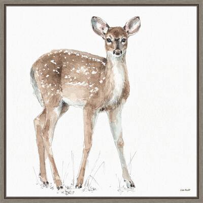 Forest Friends XII (Deer) by Lisa Audit Framed Canvas Art