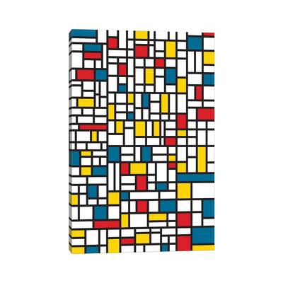 iCanvas "Mondrian Extreme" by The Usual Designers Canvas Print
