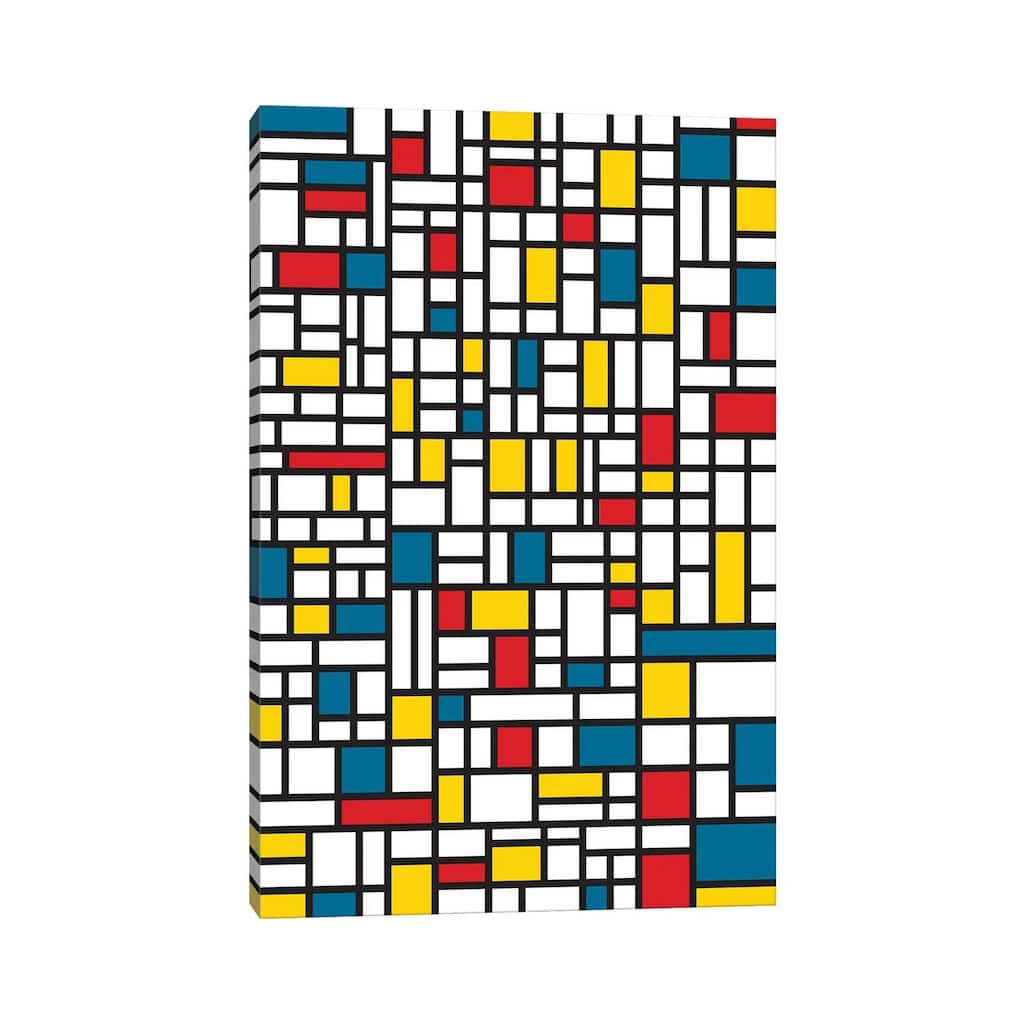 iCanvas "Mondrian Extreme" by The Usual Designers Canvas Print