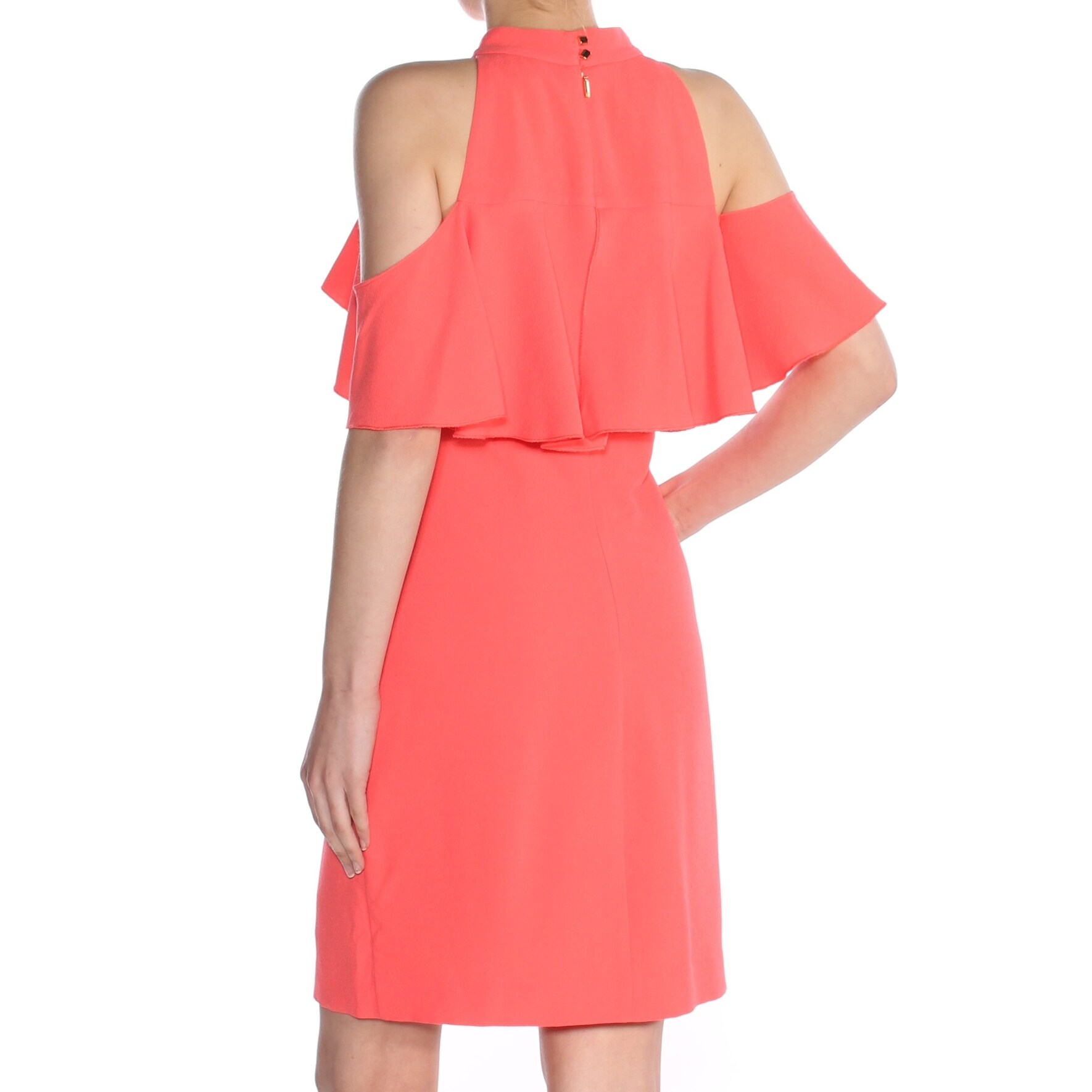 trina turk cold shoulder dress