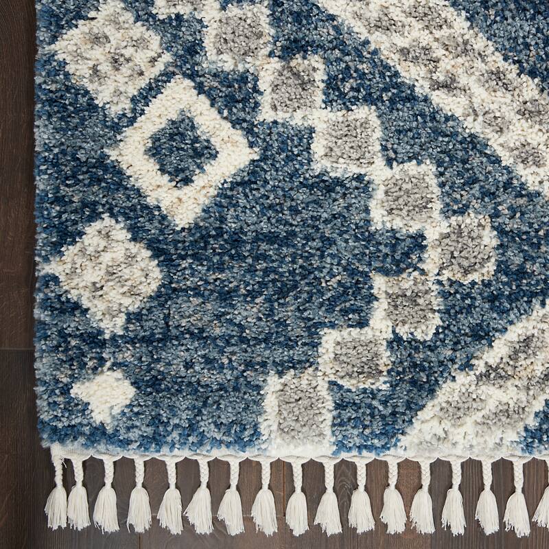 Nourison Scandinavian Shag Contemporary Tribal Area Rug