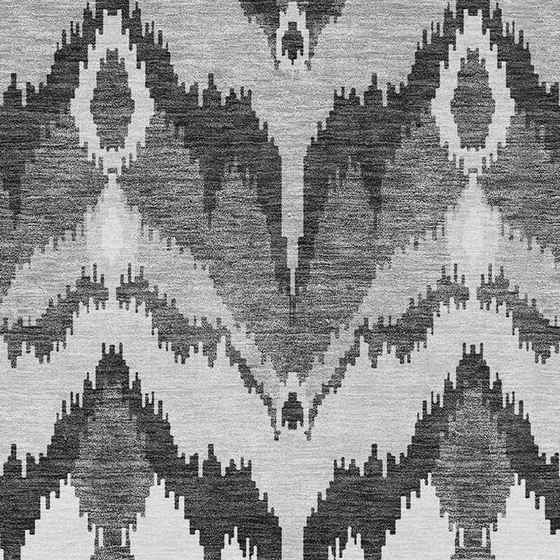 HomeRoots Ikat Transitional Rectangle Outdoor Rug