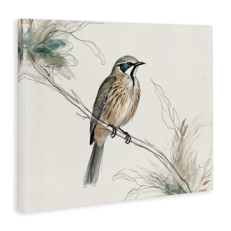 Stupell Illustrated Wildlife Bird Canvas Wall Art Design By LSR Creative Studio