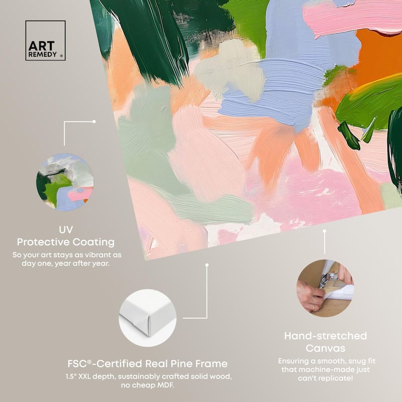 Color Palette Poetry Canvas by Art Remedy, Gallery Wrapped