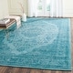 preview thumbnail 1 of 59, SAFAVIEH Classic Vintage Boho Laurette Distressed Oriental Cotton Rug 6'7" x 9'2" - Aqua - Rectangle
