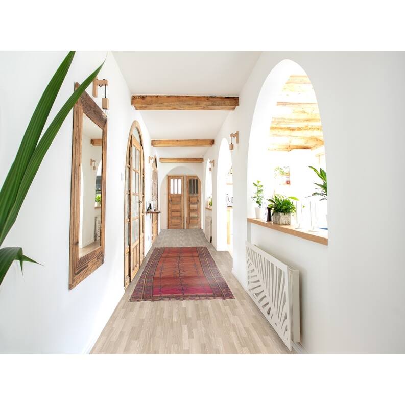 Hand Knotted Oriental 100% Wool Carpet Traditional Tribal Oranges & Rust Sirjan Runner Rug - 11' 3'' X 3' 0''