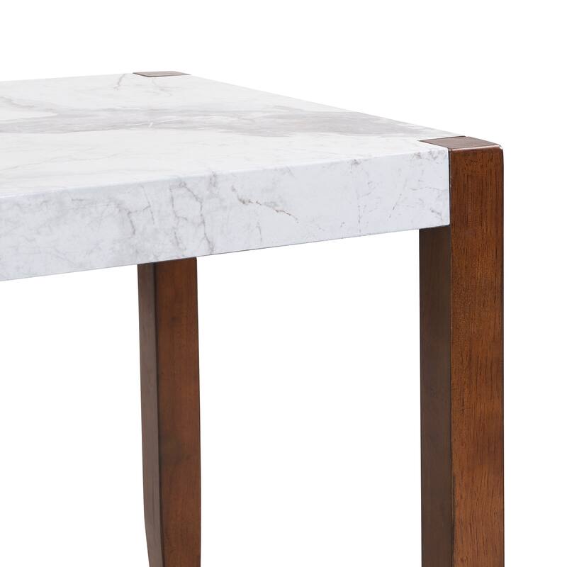 5-Piece Modern Dining Set with Rectangular Table & Chairs