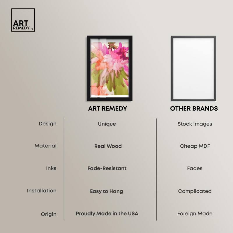 Vibrant Fluidity Floral IV Shadowbox by Art Remedy