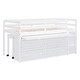 preview thumbnail 17 of 24, Twin Size Loft Bed with Retractable Writing Desk and 4 Drawers