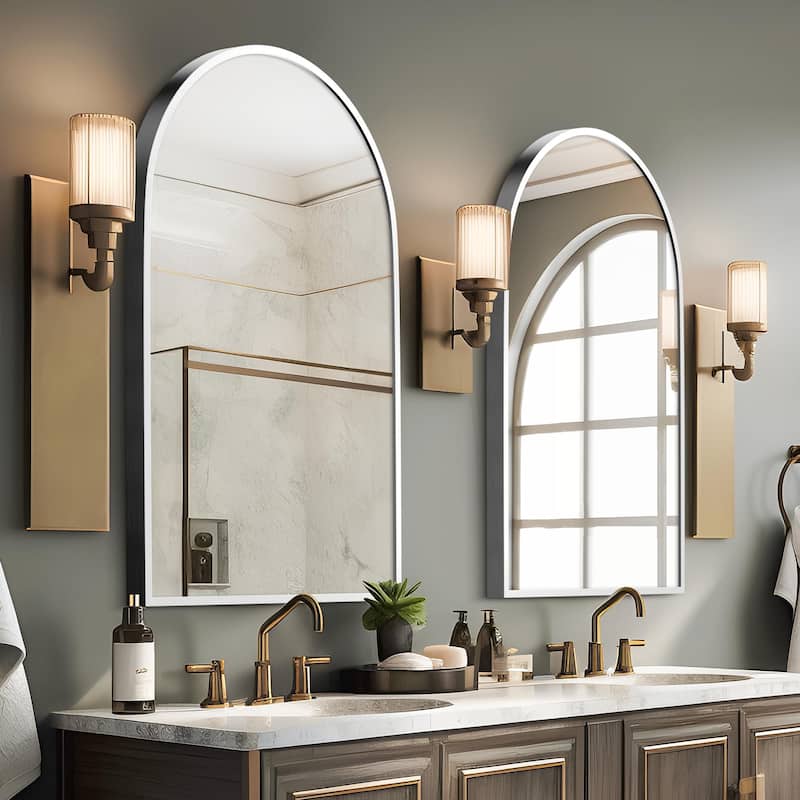 Modern Arch Wall Mirrors for Bathroom Vanity Mirror(Set of 2) - 36*24