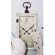 preview thumbnail 2 of 23, White Distressed Wood Vintage Traditional Farmhouse Wall Clock