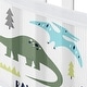 preview thumbnail 5 of 4, Blue Green Modern Dinosaur Boy Sweet Jojo Designs + BreathableBaby Breathable Mesh Crib Liner Dino Boho Bohemian