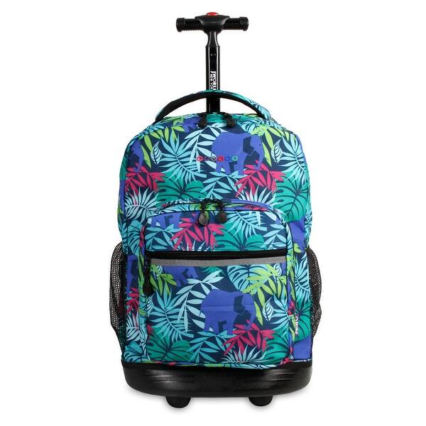 J World New York Sunrise 18-inch Rolling Backpack - Savanna - Overstock ...