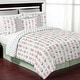 preview thumbnail 2 of 4, Sweet Jojo Designs Coral and Mint Mod Arrow Collection Full/Queen 3-piece Comforter Set
