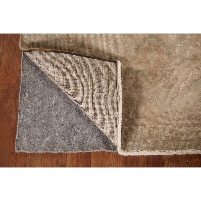 Distressed Tabriz Persian Vintage Hand-Knotted Wool Carpet - 3'1" x 4'9"