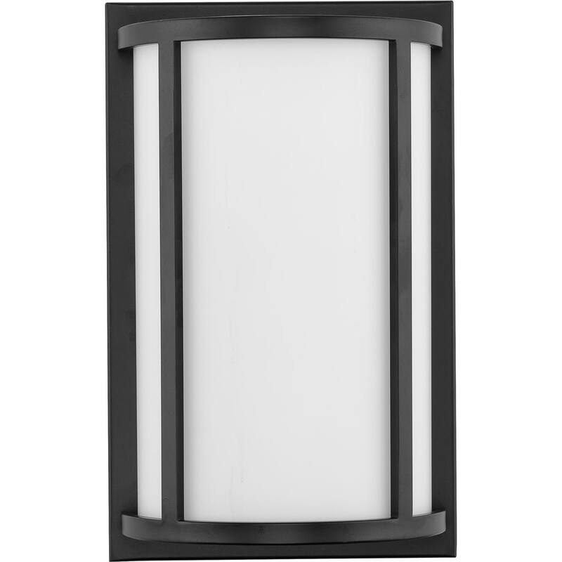 Parkhurst Collection Two-Light Matte Black Etched Glass New Traditional Wall Sconce - 7.5 in x 4 in x 12 in