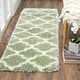preview thumbnail 29 of 99, SAFAVIEH Montreal Shag Sadia 2-inch Thick Rug 2'3" x 7' Runner - Sage/Ivory - Runner