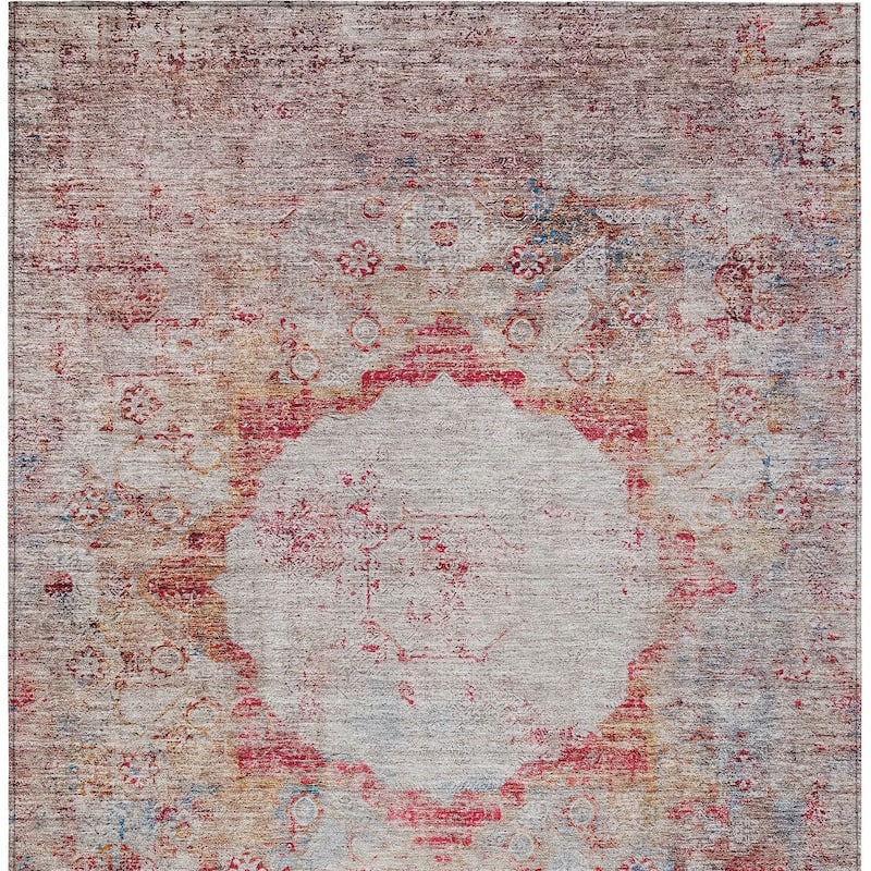 HomeRoots Oriental Traditional Rectangle Outdoor Rug