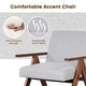 preview thumbnail 14 of 14, Costway 2 PCS Modern Accent Chair Linen Fabric Armchair with Solid - See Details