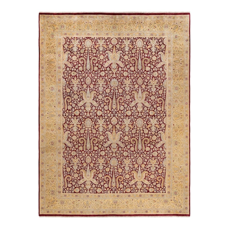 Overton Hand Knotted Wool Vintage Inspired Traditional Mogul Re Area Rug - 9 x 12