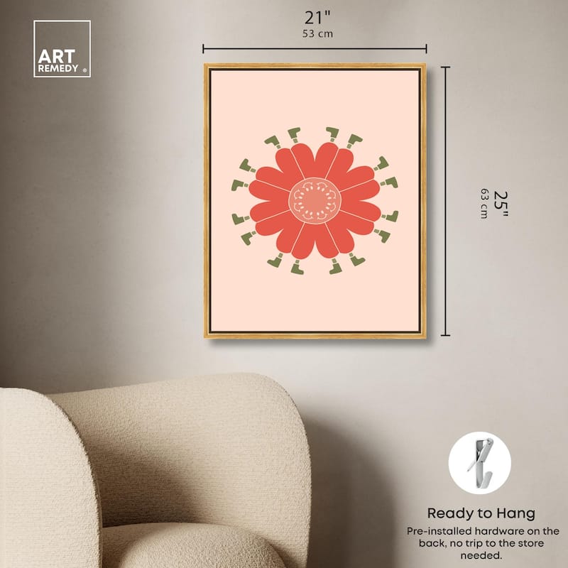 Walk in Floral Canvas by Art Remedy