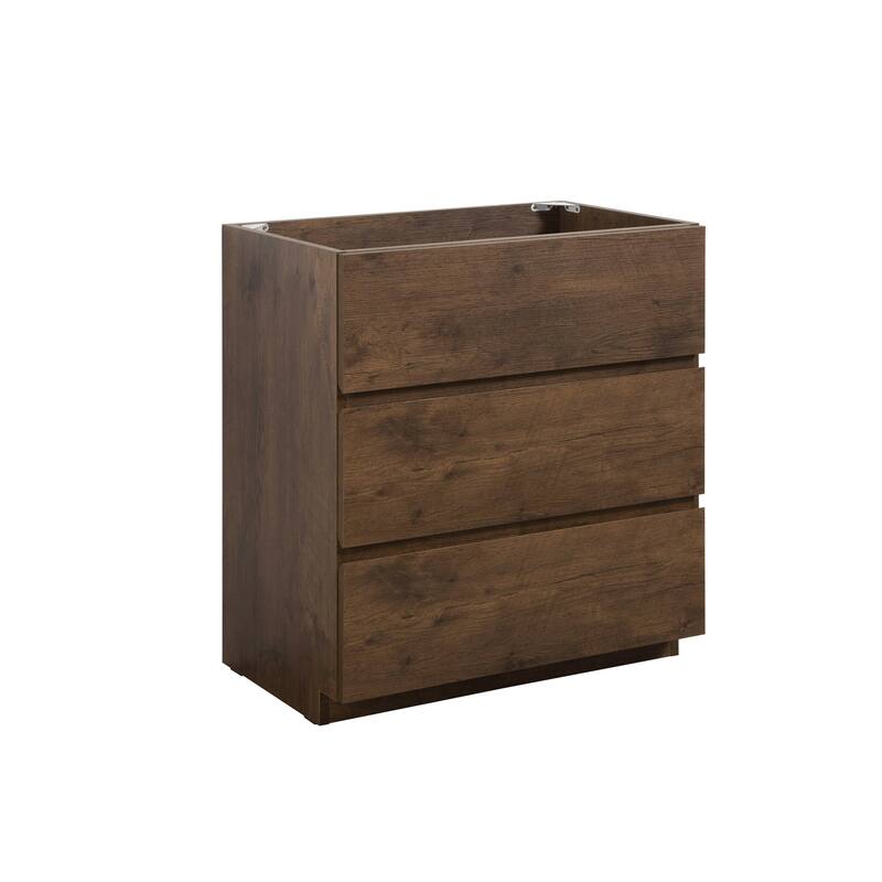 (Base Only) Floor Cabinet Vanity Base with 3 Drawers