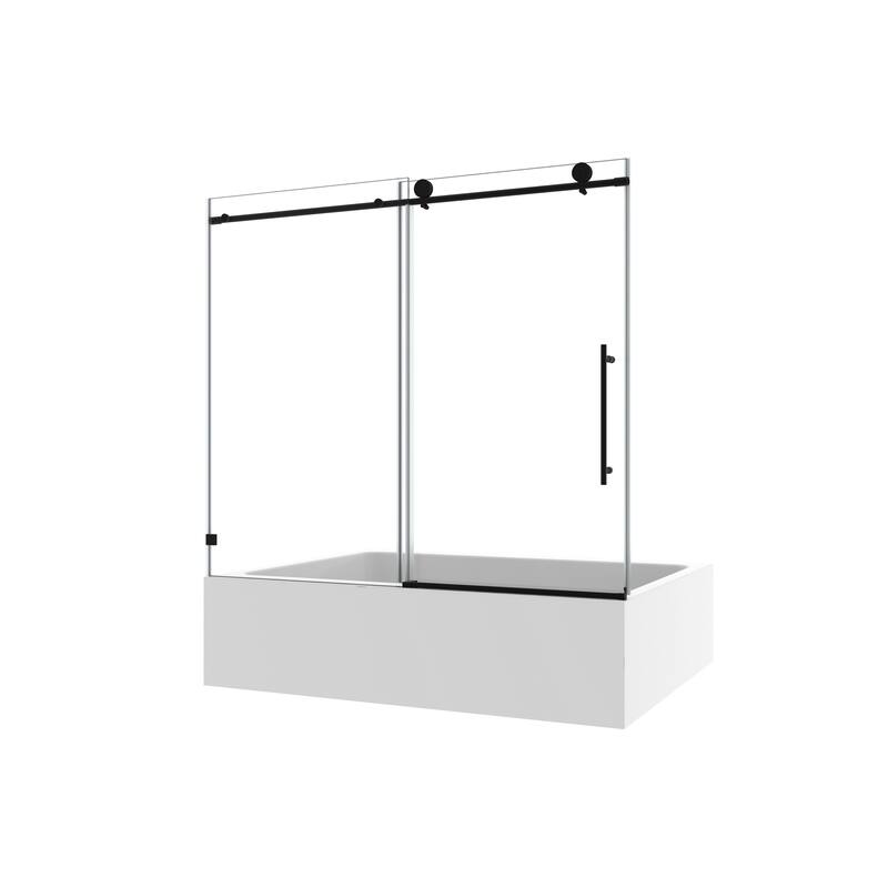 Frameless one fixed and one shifted Shower Door
