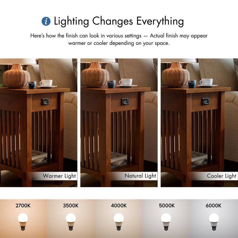 Skiff Mission Oak 16-inch Wood 1-Shelf Side Table by Furniture of America