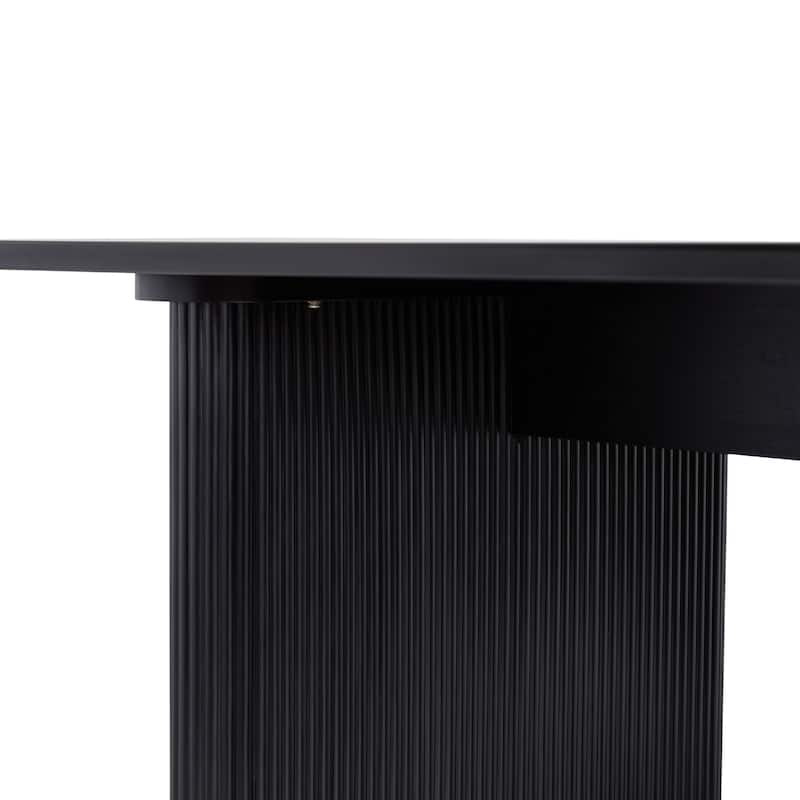 Middlebrook Designs 68" Modern Dining Table with Reeded Base