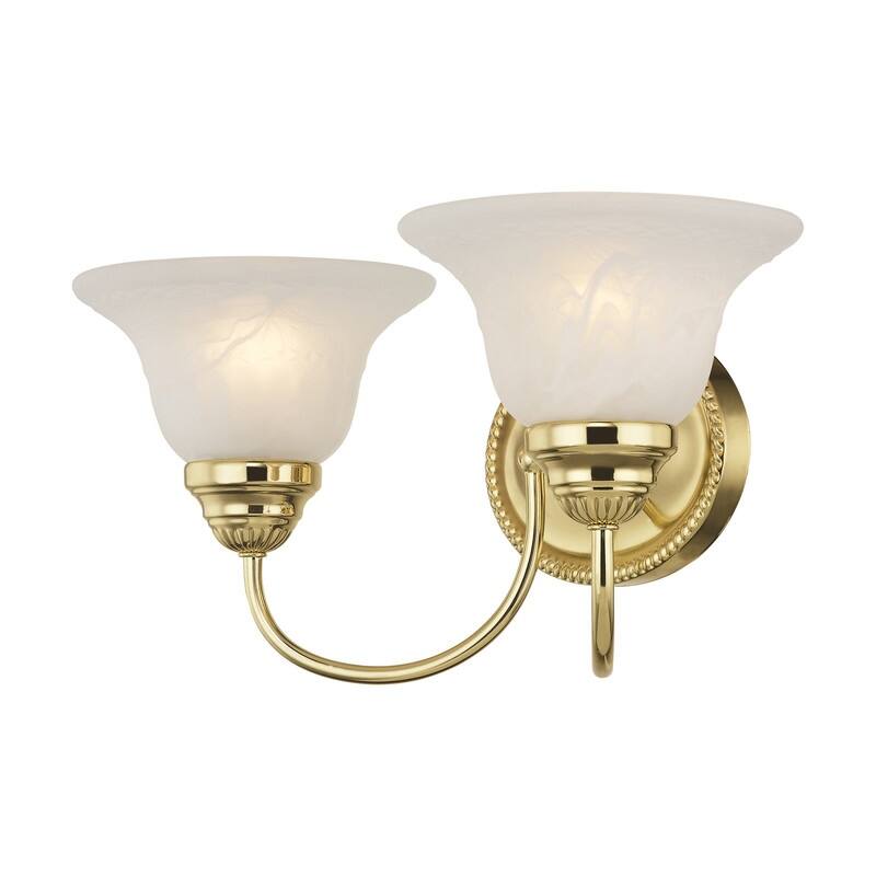 Livex Lighting 2 Light Bath Vanity, 1532-02 - 17 W x 8" H x 8.75" D