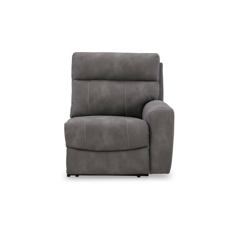Signature Design by Ashley Next-Gen DuraPella Dark Gray 5-Piece Power Reclining Sectional - 118" W x 118" D x 41" H