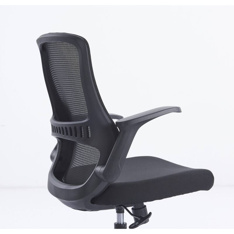 Black Adjustable Height Swivel Rolling Executive Office Chair