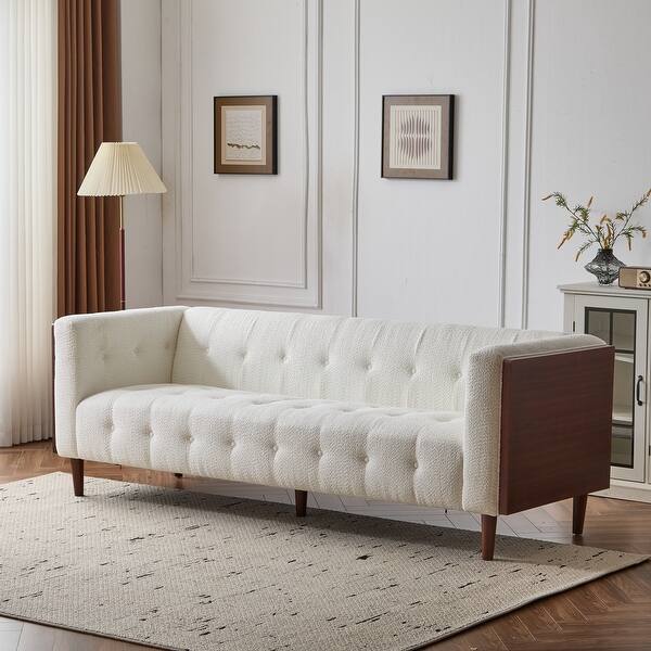 slide 2 of 3, Christopher Knight Home - McLarnan Contemporary Tufted 3-seat Sofa - 89.75" L x 31.50" W x 30.25" H