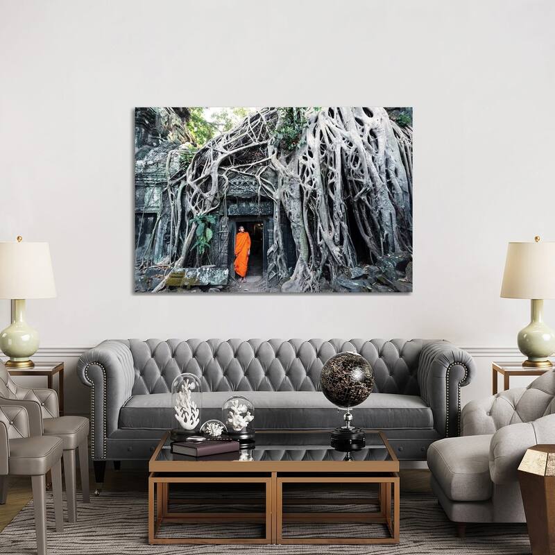 iCanvas "Monk At Angkor Wat, Cambodia" by Matteo Colombo Canvas Print