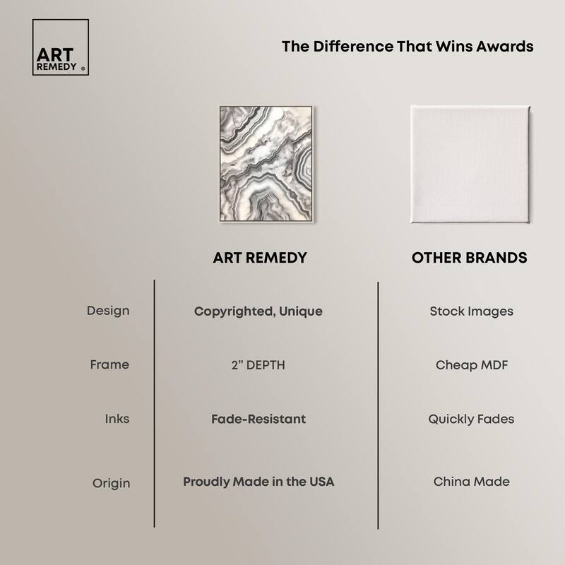 Silvered Sediment Canvas by Art Remedy