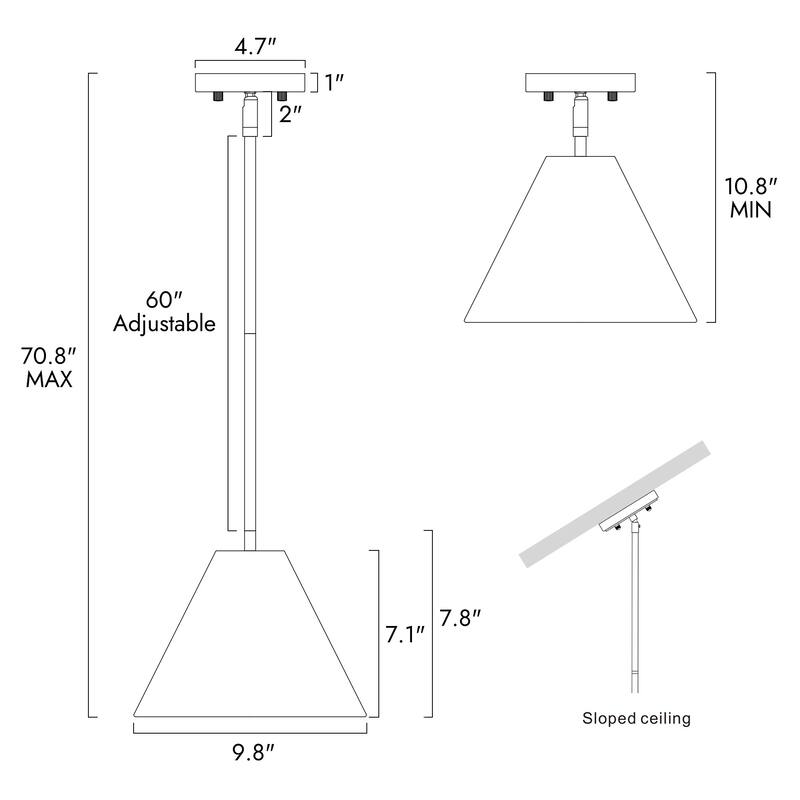 44.9"L Modern 3-Light Chandelier White Bowl-Shape Kitchen Island Light for Dining Room