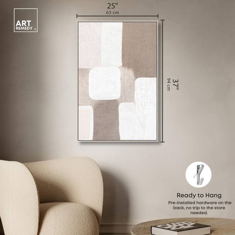 Stucco Squares I Canvas by Art Remedy
