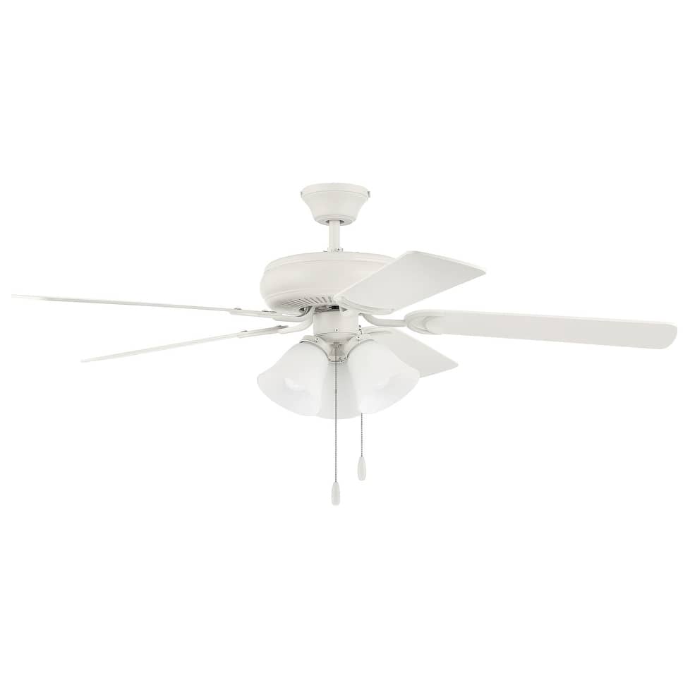 Craftmade DCF52W5C3W 52" 5 Blade Indoor LED Ceiling Fan
