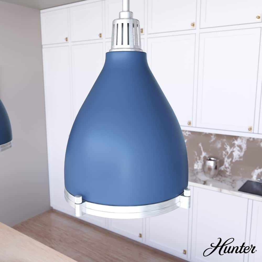 Hunter Bluff View Retro 16" 3-Light Pendant - Kitchen Island, Dining Room, Entry - Mid-Century Modern, Industrial, Transitional