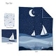 preview thumbnail 9 of 8, Lambs & Ivy Little Skipper 3-Piece Sailboat Nautical Nursery Crib Bedding Set